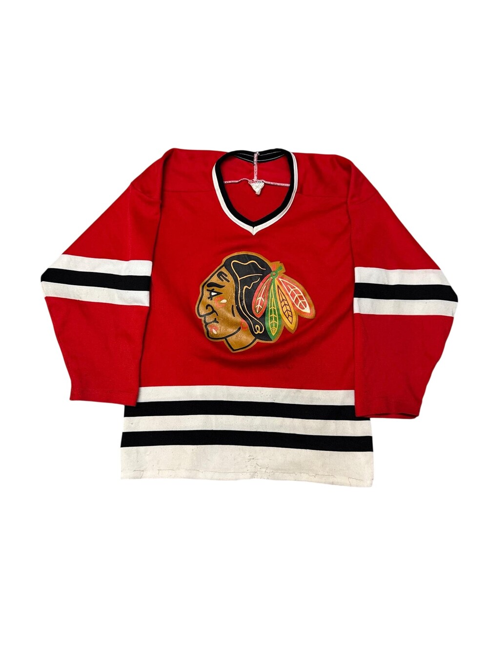 Vintage Chicago Blackhawks Hockey Jersey Mens Small Red NHL CCM Sweater 90s